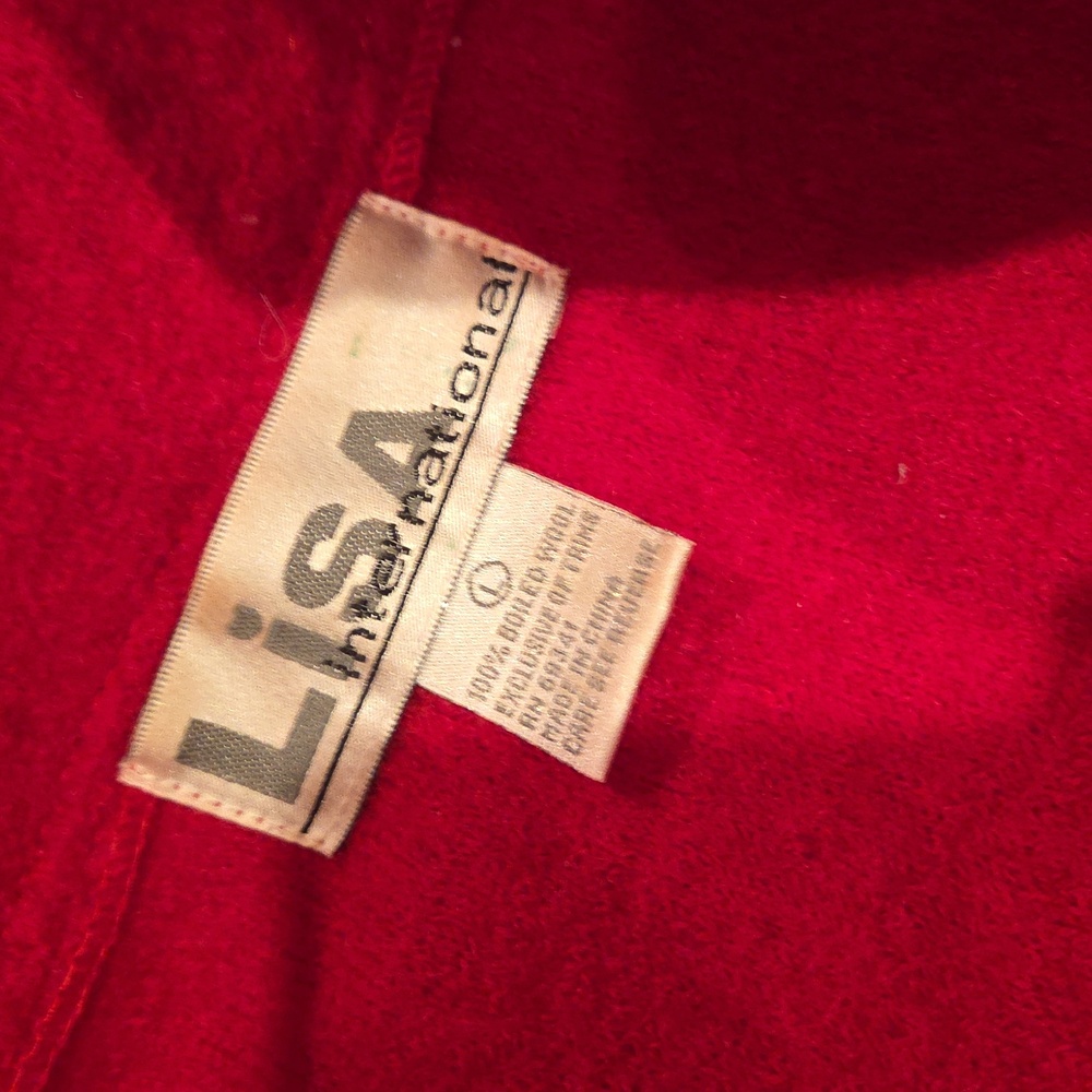 Lisa International 100% Boiled Wool Festive Vest - Picture 2 of 3
